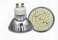 GU10 3W 230V C/48LED´S WARM WHITE 120º SMD LED 